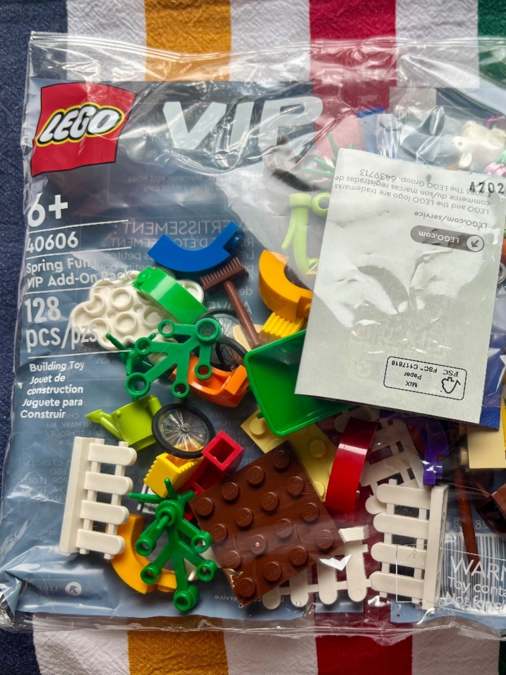 LEGO "Spring Fun VIP Add On Pack polybag" 40606 UNOPENED